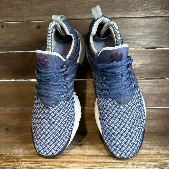 Mens Nike Presto 2002 Rare Vintage Navy Blue Woven Running Sneakers Shoes Size 8