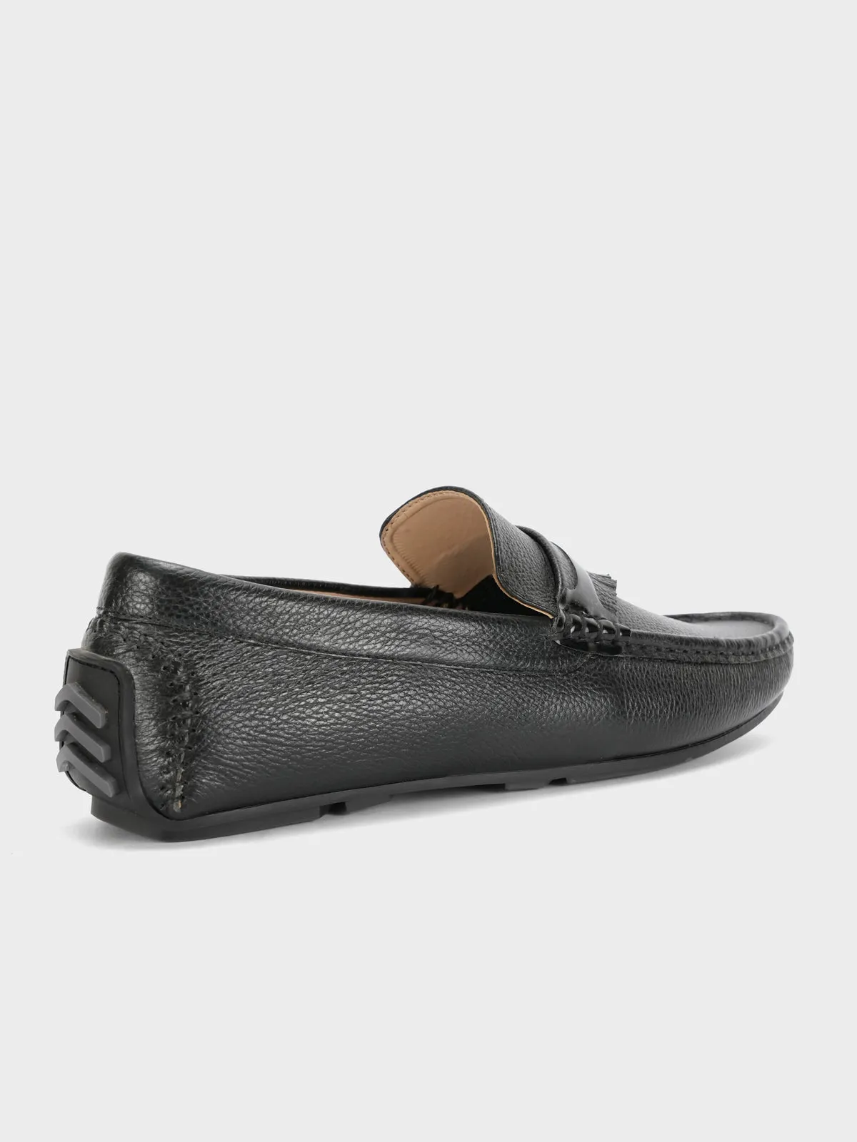 Mens "TRINITY" Leather Rounded Toe Moccasins