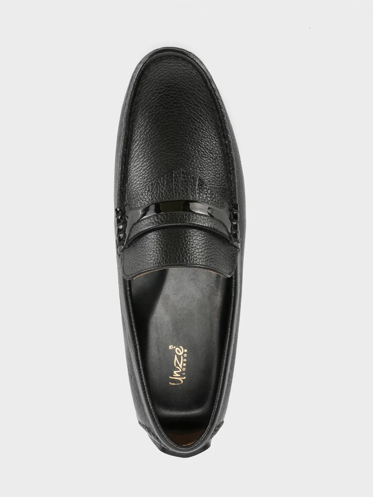 Mens "TRINITY" Leather Rounded Toe Moccasins