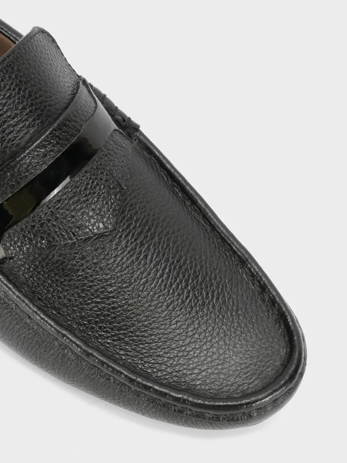Mens "TRINITY" Leather Rounded Toe Moccasins