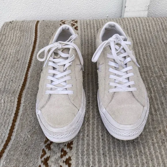 Men's Rare Converse One Star Pro Beige Vintage Shoes (8.5 US)