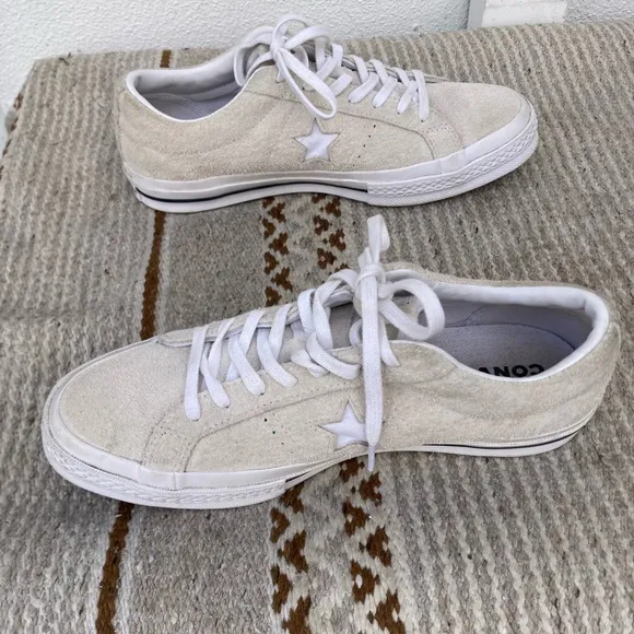 Men's Rare Converse One Star Pro Beige Vintage Shoes (8.5 US)