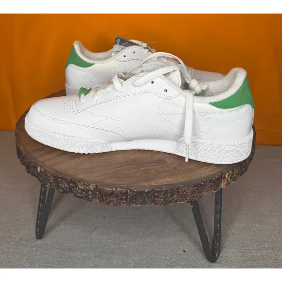 Men's Reebok Club C Revenge Vintage Sneaker White/Green Size 10 EU 43