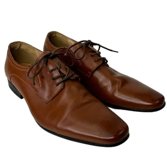 Men's Steve Madden Javin Tan Leather Oxford Shoes