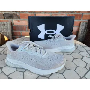 Men's Under Armour HOVR Turbulence 2 Athletic Shoes Size 8 White Cream Offwhite