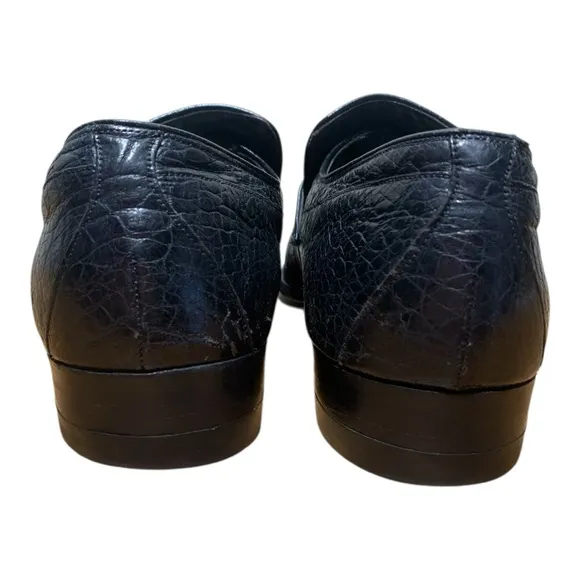 Men’s Vintage Edwin Clapp Turtle Skin Monk Strap Loafers Sz 12 AAA