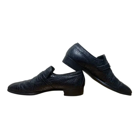 Men’s Vintage Edwin Clapp Turtle Skin Monk Strap Loafers Sz 12 AAA