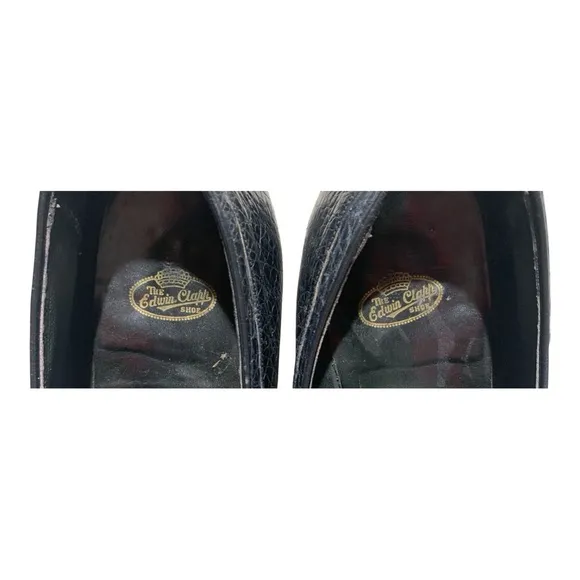 Men’s Vintage Edwin Clapp Turtle Skin Monk Strap Loafers Sz 12 AAA