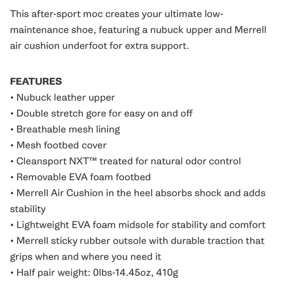 Merrell Jungle Moc slip on shoes