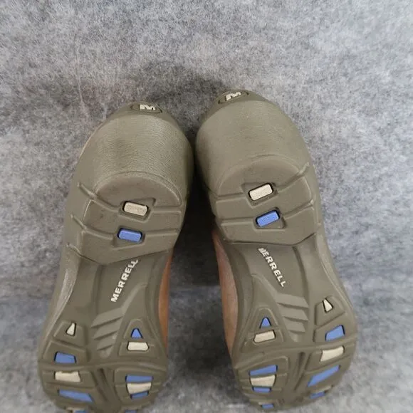 Merrell Shoes Womens 7 Mary Jane Wedge Slip On Loafer Leather Gabriella Brindle