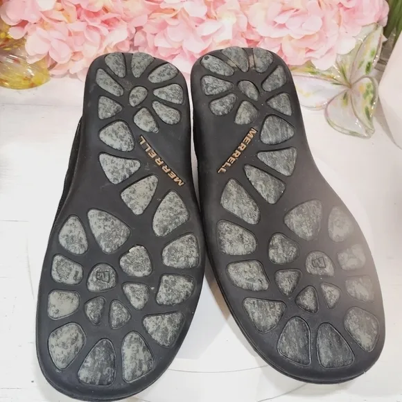 Merrell Zen Black Mens Leather Slip On Shoes Sz. 13