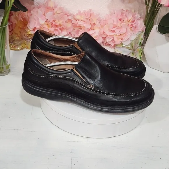 Merrell Zen Black Mens Leather Slip On Shoes Sz. 13
