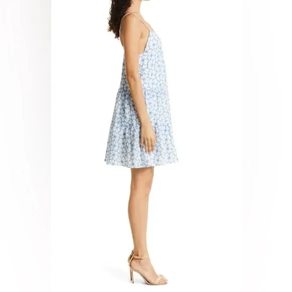Milly Evelyn Cotton Embroidered Mini Dress