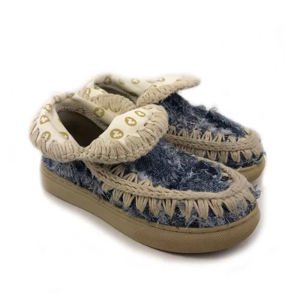 mou Summer Eskimo Denim Sneaker Boots Toddlers 11