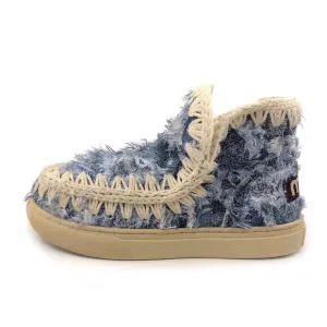 mou Summer Eskimo Denim Sneaker Boots Toddlers 11
