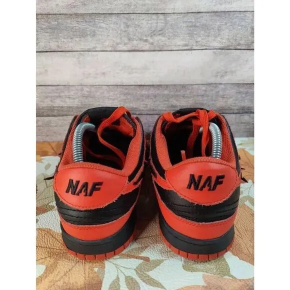 Naf Global Shoes Men's Shoe's Size 9 Vintage Black Red Rare