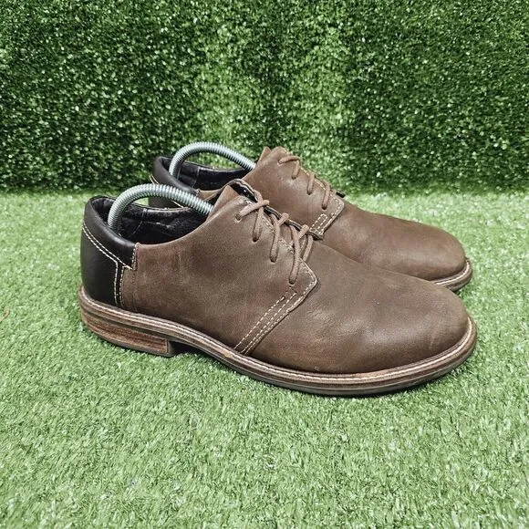 Naot Chief Walnut Brown Leather Oxford Casual Shoes Mens Size EU 41 US 8‎