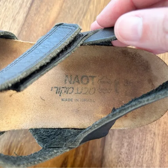 NAOT Kayla sandals leather with cork footbed