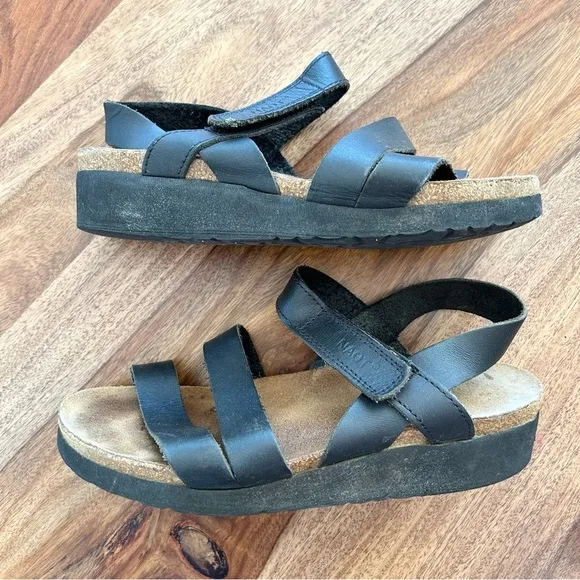 NAOT Kayla sandals leather with cork footbed