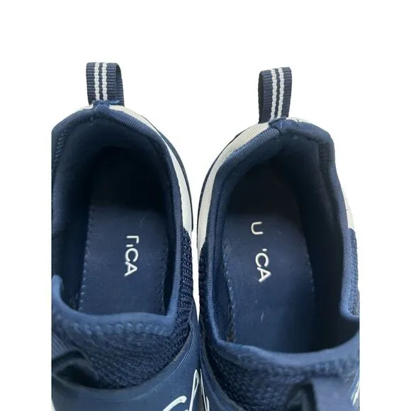 Nautica navy blue slip on tennis shoes, men’s 10