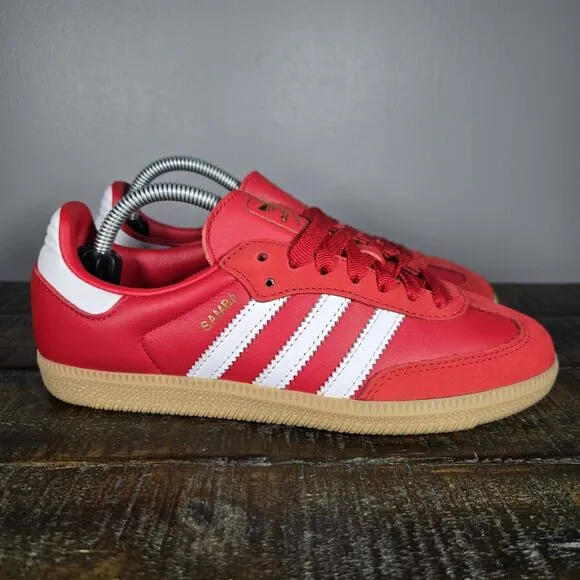 NEW adidas Samba OG Womens Size 5.5 Lifestyle Shoe Wonder Red White Brown IE6524