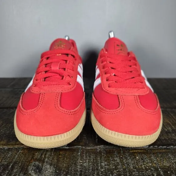 NEW adidas Samba OG Womens Size 5.5 Lifestyle Shoe Wonder Red White Brown IE6524