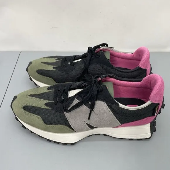 New Balance 327 Sneakers Shoes Cordura Colorblock Retro Green Pink Mens 10