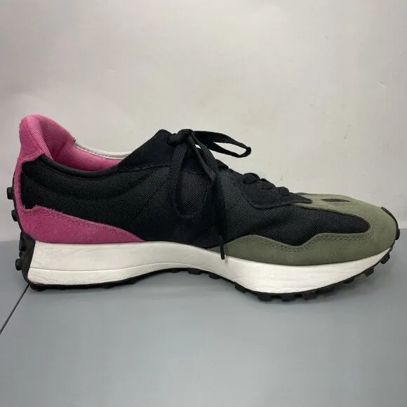 New Balance 327 Sneakers Shoes Cordura Colorblock Retro Green Pink Mens 10