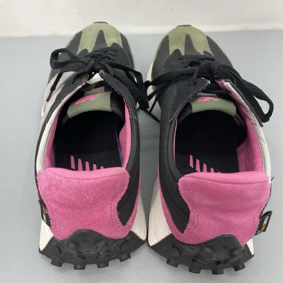 New Balance 327 Sneakers Shoes Cordura Colorblock Retro Green Pink Mens 10
