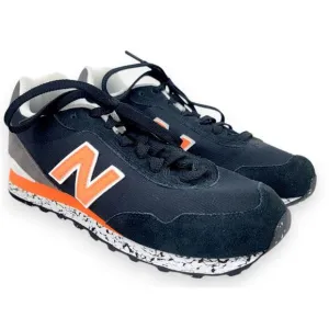 New Balance 515 v3 Sneakers Mens 8 Navy Blue Orange Athletic Retro Running Shoes