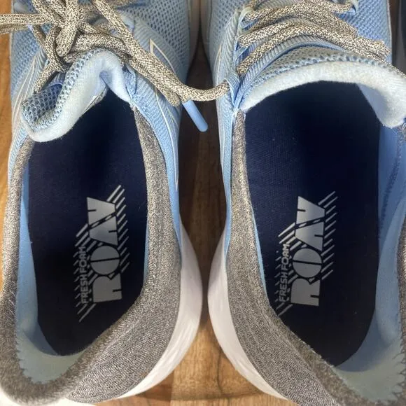 New Balance Fresh Foam Roav V1 Womens Light Blue Gray Size 12 D Running Shoes