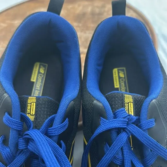 New Balance Shoes Mens 13 D Evolve Alloy Black Blue Yellow Sneaker Toe Protect