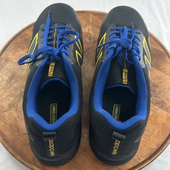 New Balance Shoes Mens 13 D Evolve Alloy Black Blue Yellow Sneaker Toe Protect