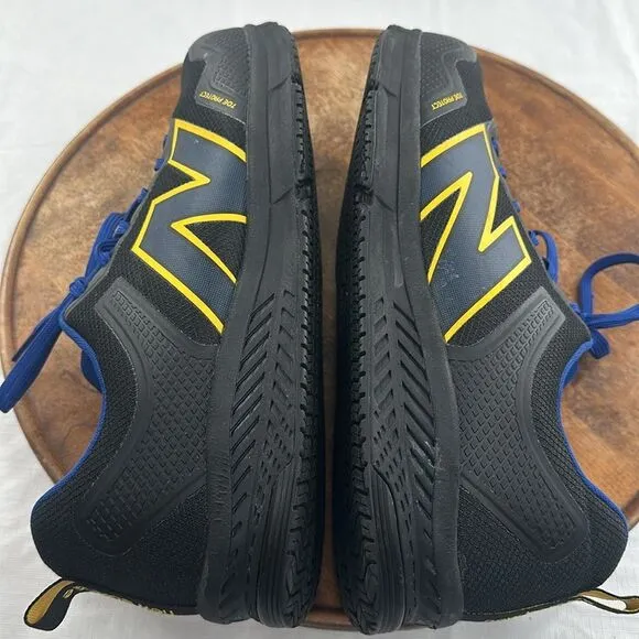 New Balance Shoes Mens 13 D Evolve Alloy Black Blue Yellow Sneaker Toe Protect