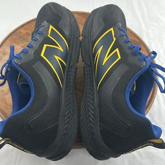 New Balance Shoes Mens 13 D Evolve Alloy Black Blue Yellow Sneaker Toe Protect