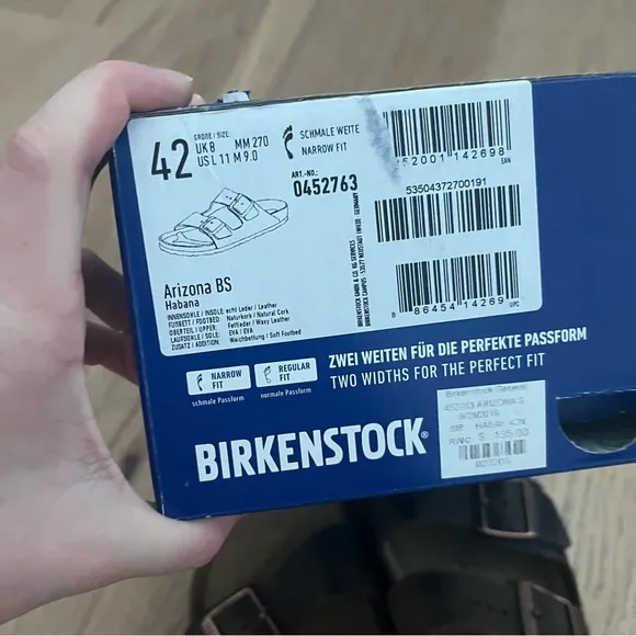 NEW Birkenstock Arizona Habana Sandals 42
