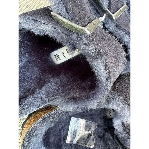 New BIRKENSTOCK Arizona ShearlingSuede Leather size EU38