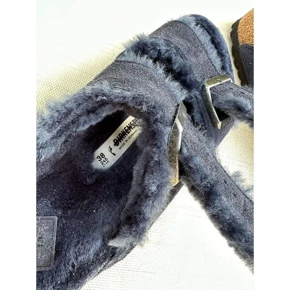 New BIRKENSTOCK Arizona ShearlingSuede Leather size EU38