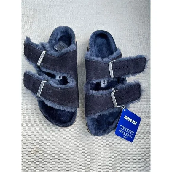 New BIRKENSTOCK Arizona ShearlingSuede Leather size EU38