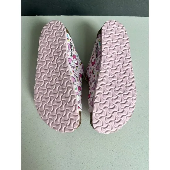 NEW BIRKENSTOCK Florida Kids Birko-Flor FLOWER SLIDE SANDALS SIZE 33