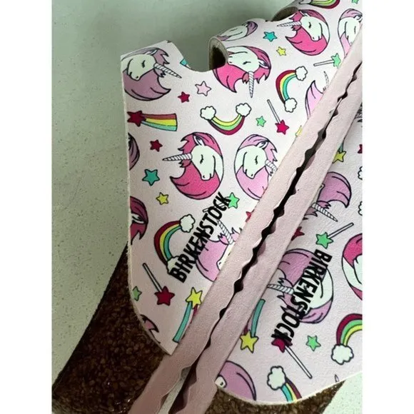 NEW BIRKENSTOCK Florida Kids Birko-Flor FLOWER SLIDE SANDALS SIZE 33