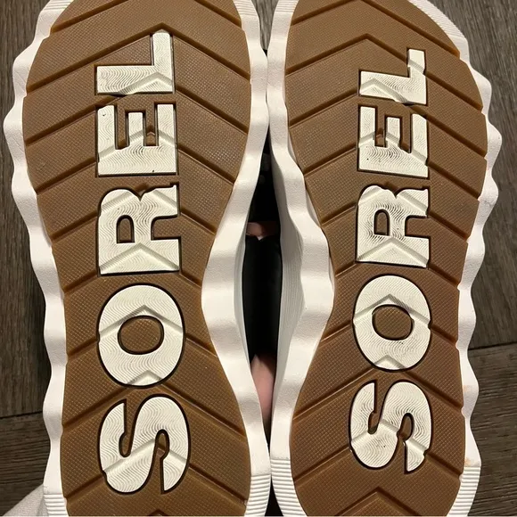 New black sorel sandals