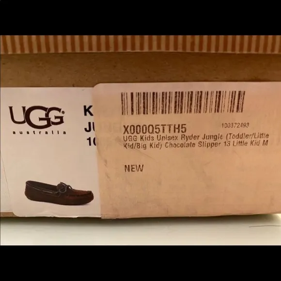 New boys UGG Australia moccasins warm slippers