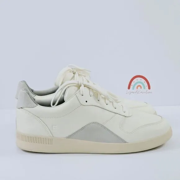 New! Everlane The ReLeather Court Sneaker Unisex Leather Shoes Off White