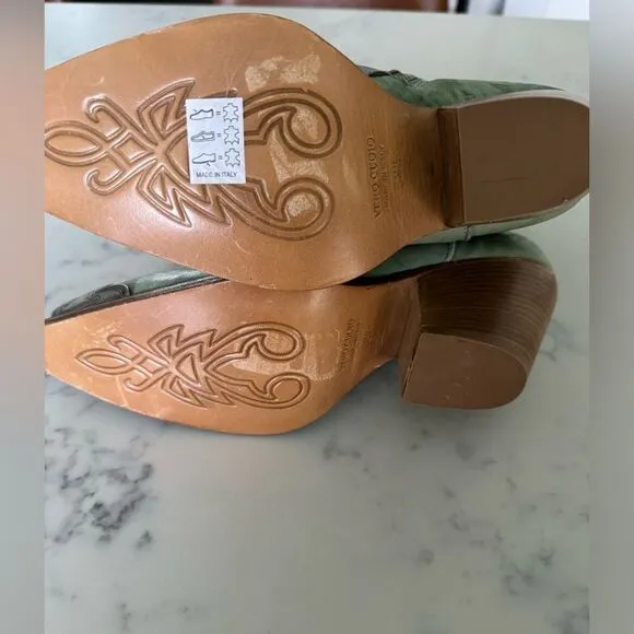 NEW FREE PEOPLE BRAYDEN WESTERN BOOT - SUCCULENT