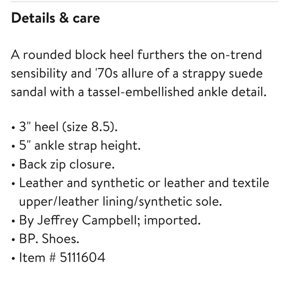 NEW Jeffrey Campbell Despina Leather Suede Sandals 3” Round Block Heel 7.5 Shoe