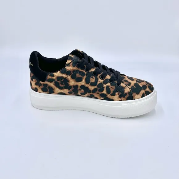 NEW Kurt Geiger London Laney Eye Leopard Print Sneaker Women’s size 6.5US 36.5E