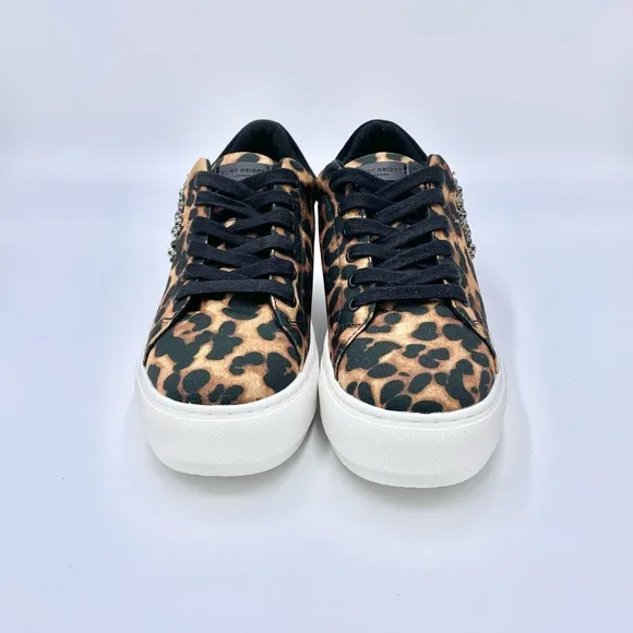 NEW Kurt Geiger London Laney Eye Leopard Print Sneaker Women’s size 6.5US 36.5E