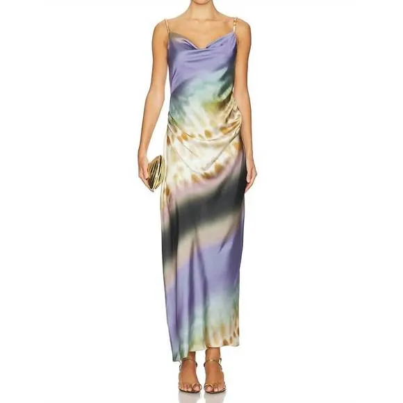 NEW MISA LOS ANGELES livia dress in cerulean ombre
