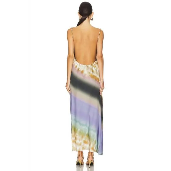 NEW MISA LOS ANGELES livia dress in cerulean ombre